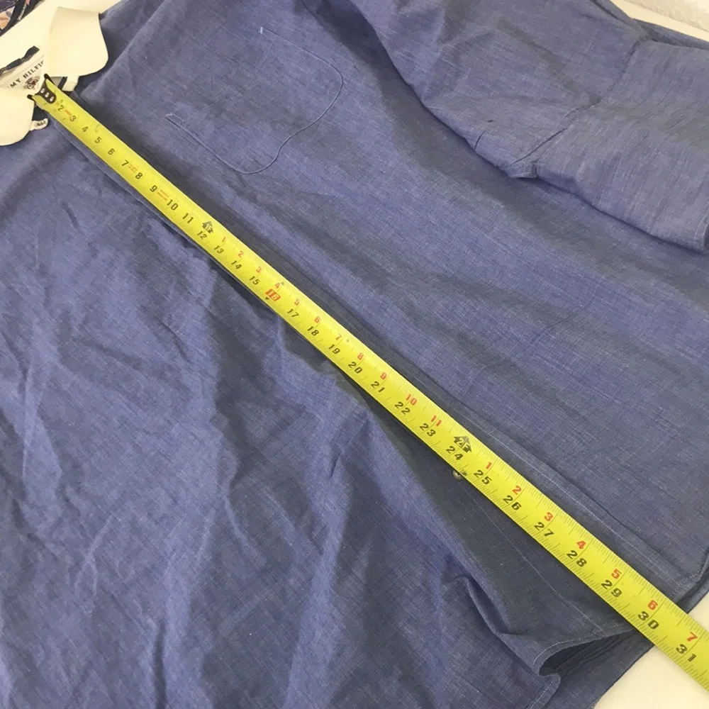 Tommy Hilfiger Mens Tailored Button Down Dress Shirt - Picture 6 of 10